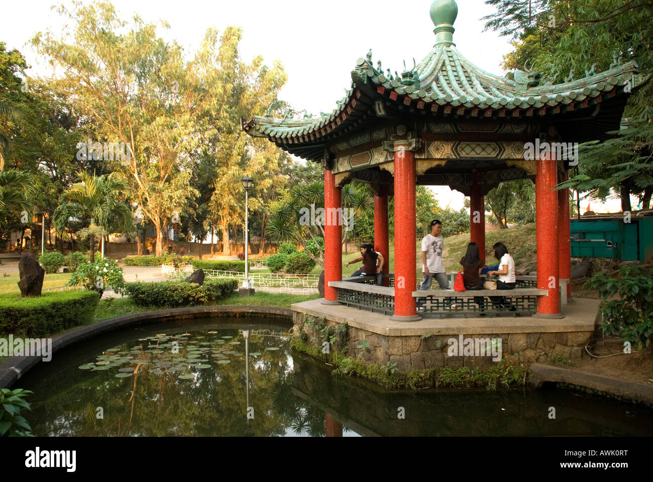 philippines manila Rizal park chinese garden Stock Photo