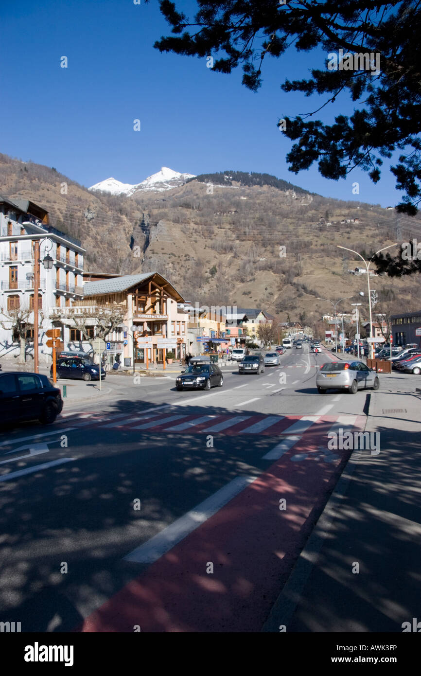Traffic Bourg Saint Maurice France Stock Photo Alamy