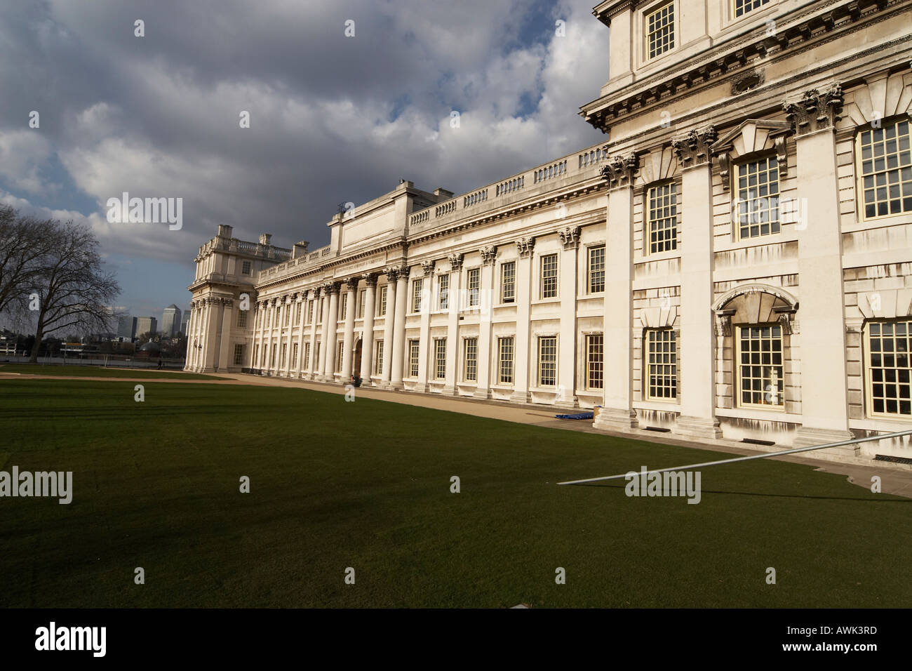 Rear of King Charles Court in Royal Naval College Greenwich London SE10 ...