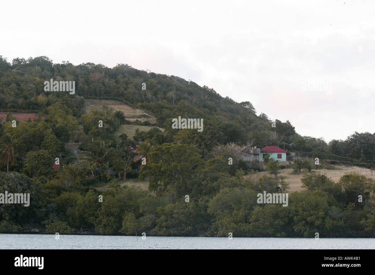 Cuban house by the river Holguin Stock Photo Alamy
