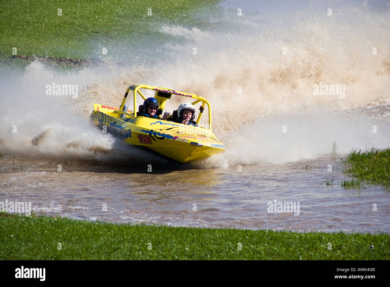 V8 Jet Sprint boat races at Round Mountain Raceway, Cabarita Beach, NSW