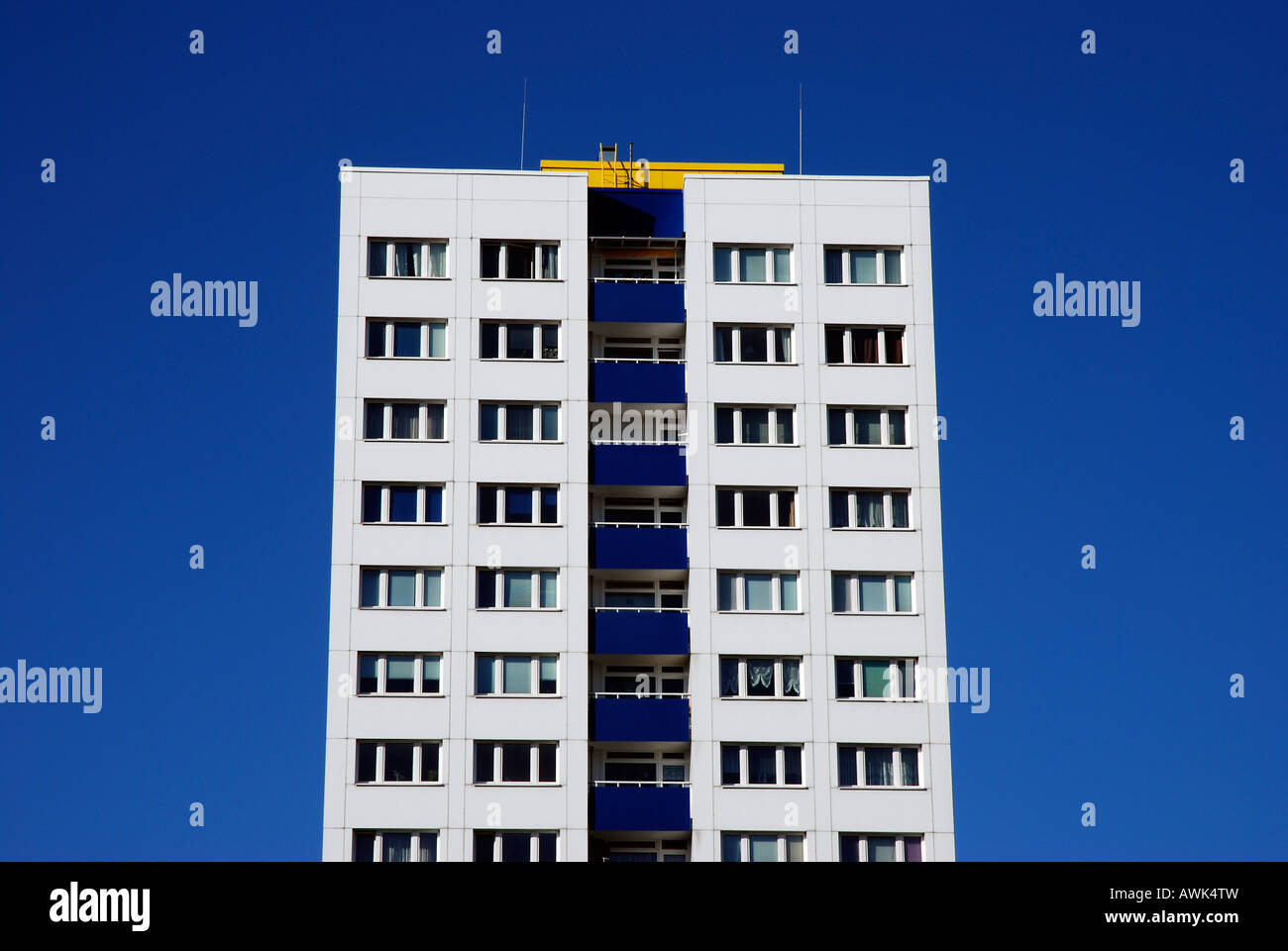 Tower bloc building in Berlin, Germany, Europe Stock Photo