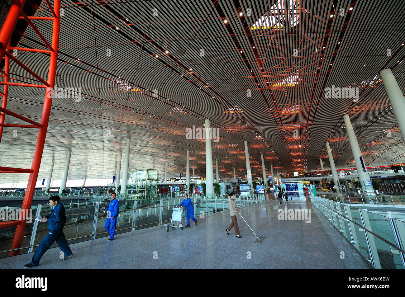 Terminal 3 Beijing Capital Airport. 13-Mar-2008 Stock Photo