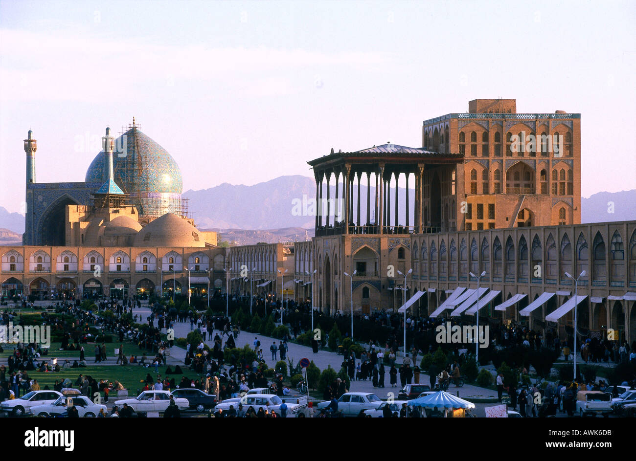 Mosque in city, Masjid-e Imam, Meydan-e Imam, Isfahan, Iran Stock Photo ...