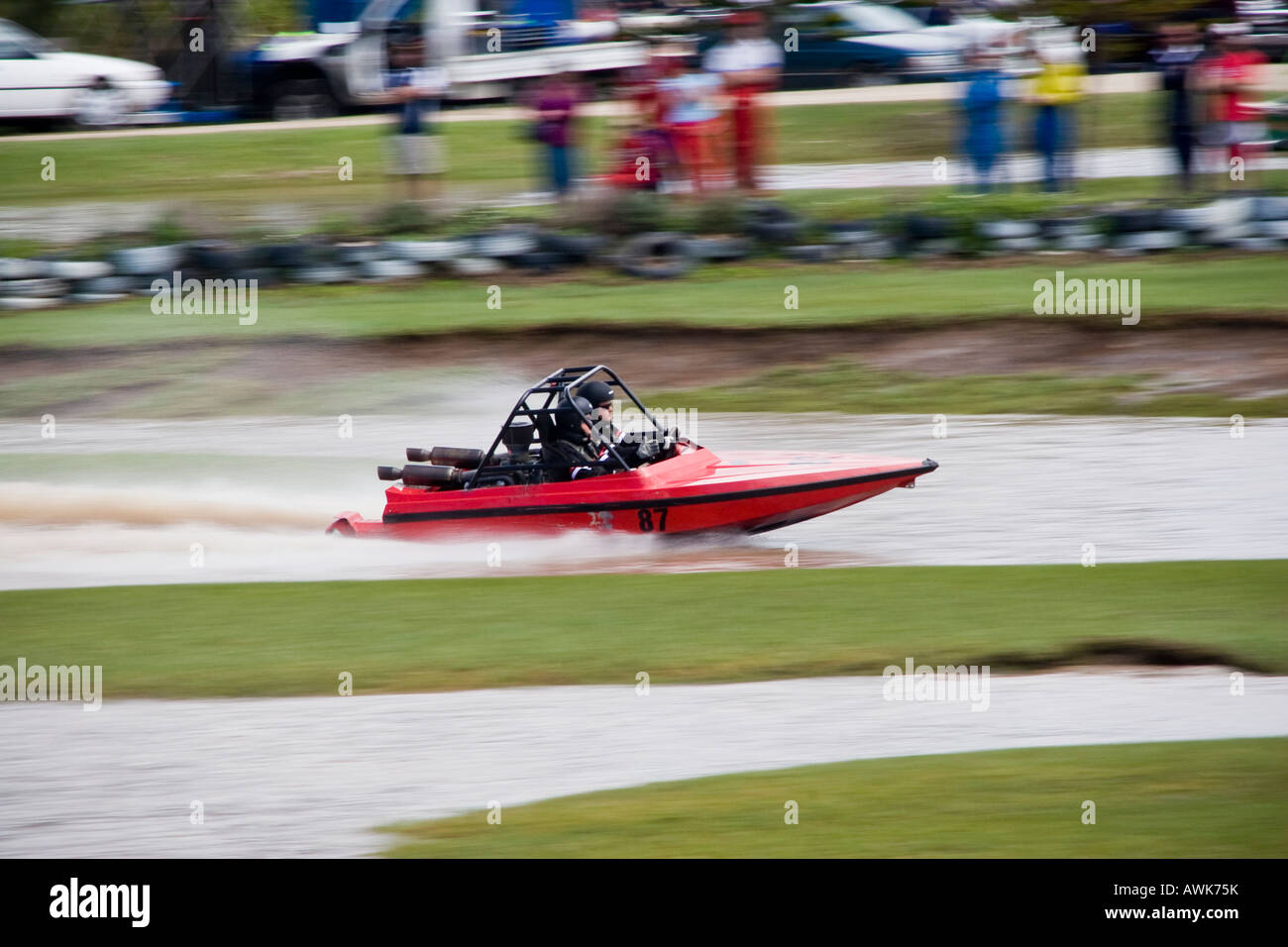 V8 Jet Sprint boat races at Round Mountain Raceway, Cabarita Beach, NSW