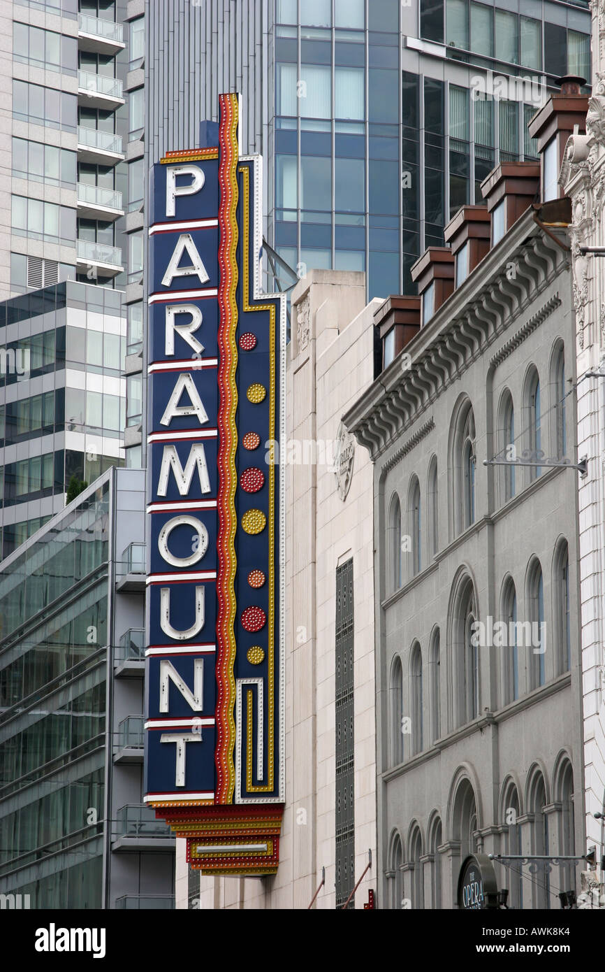 Old Paramount movie theater on Washington Street in Boston