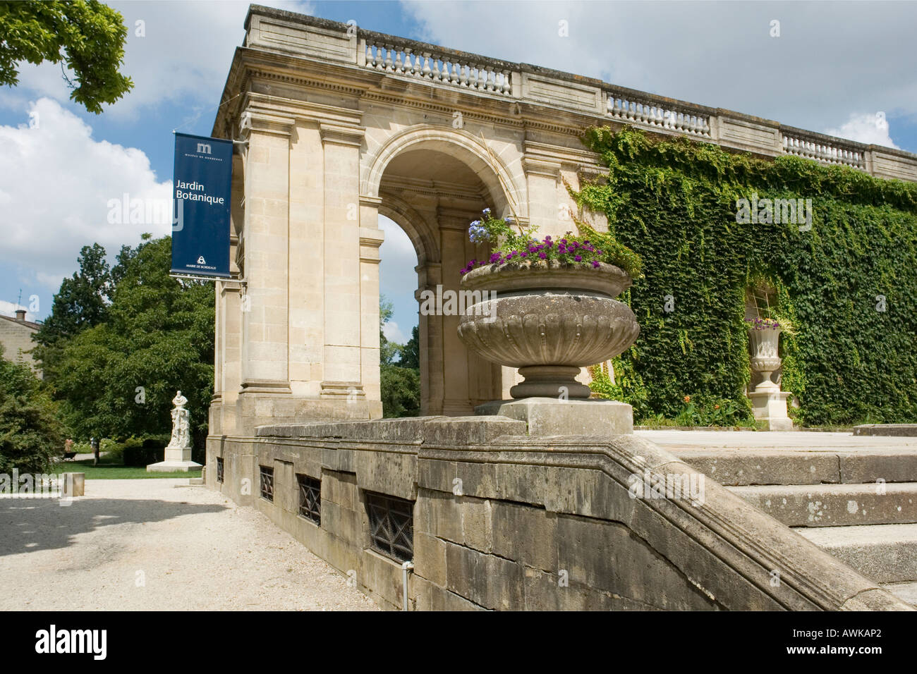Botanic gardens in the Jardin Public Bordeaux Gironde France Europe