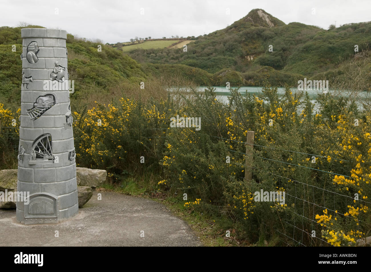 Sculpture on the clay Trails in St Austell Stock Photo Alamy