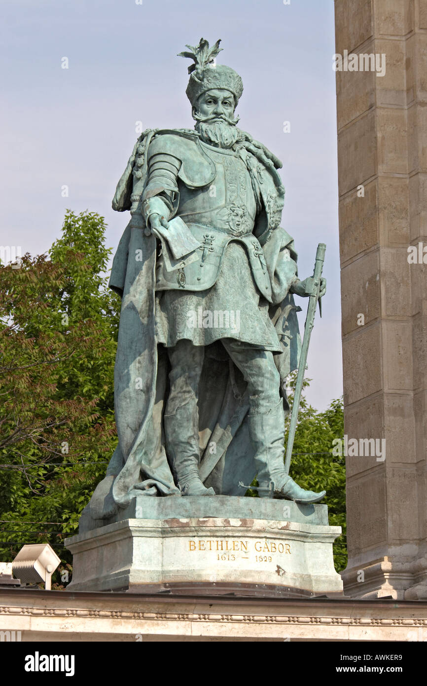 Statue Park Szoborpark Bethlen Gabor statue in Budapest Hungary Stock Photo