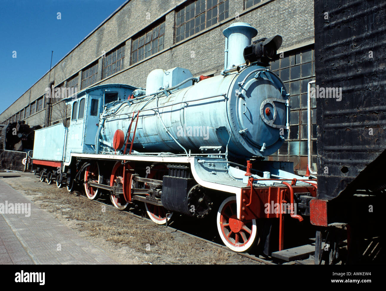 Steam at Datong Steam Railway Museum in China Stock Photo