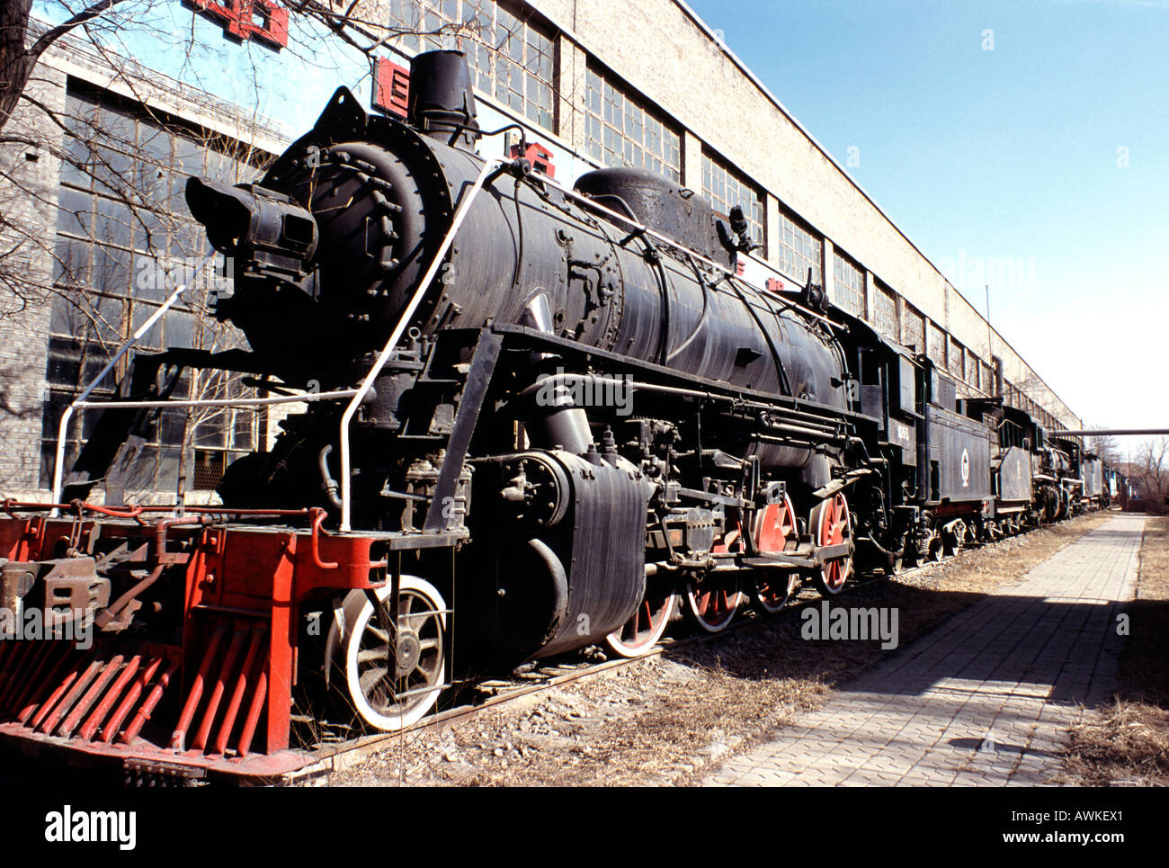 Steam at Datong Steam Railway Museum in China Stock Photo