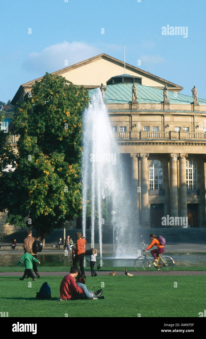 Palace garden schlossgarten stuttgart germany hi-res stock photography ...