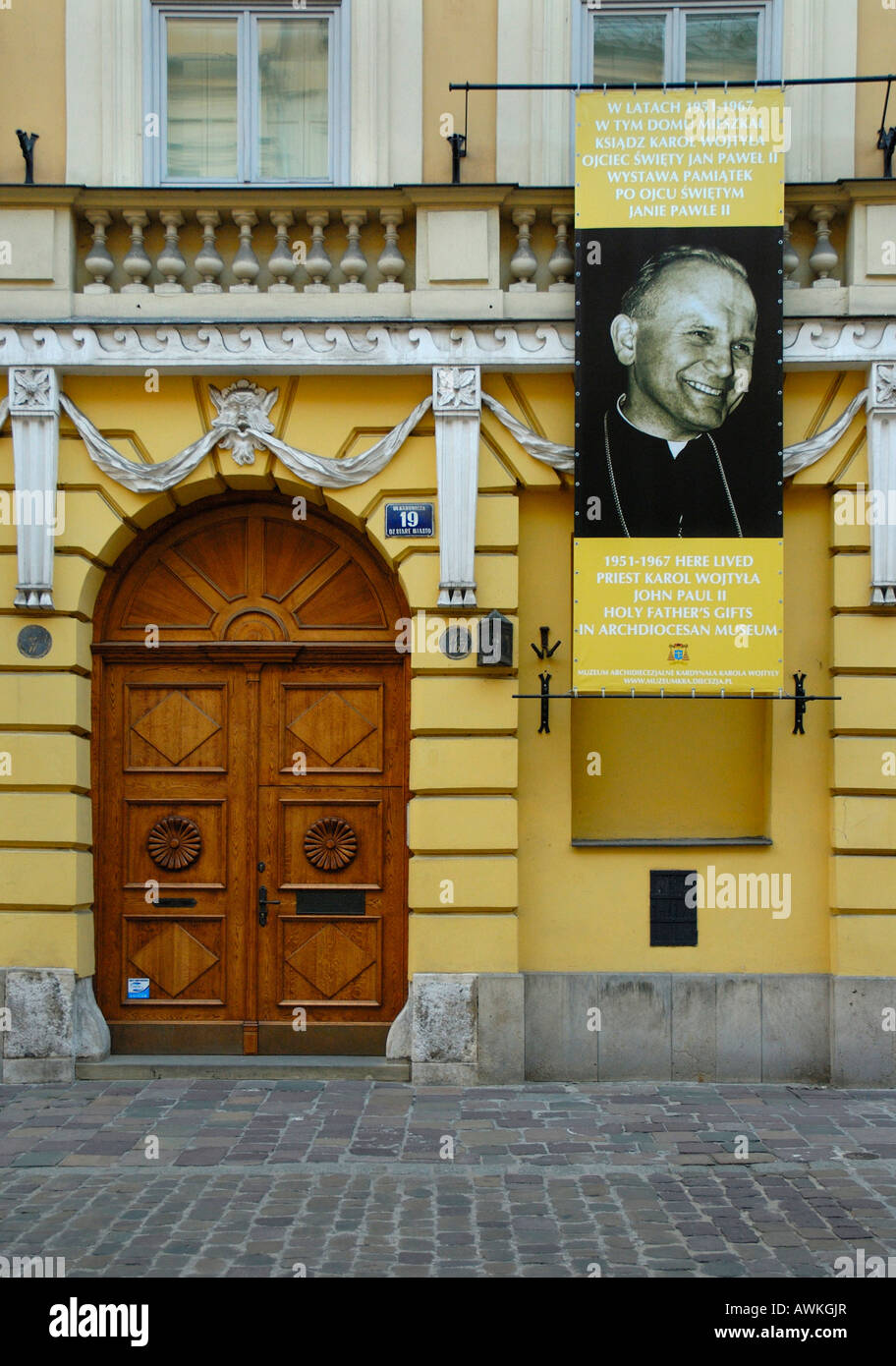 KRAKOW POLAND. HOUSE PLACE OF POPE JOHN PAUL II Stock Photo 16604446