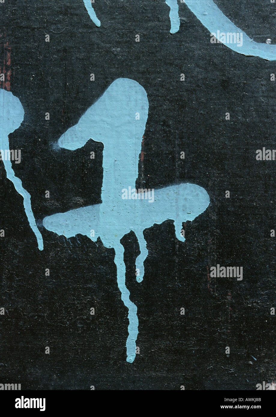 1 text, dripping paint Stock Photo Alamy