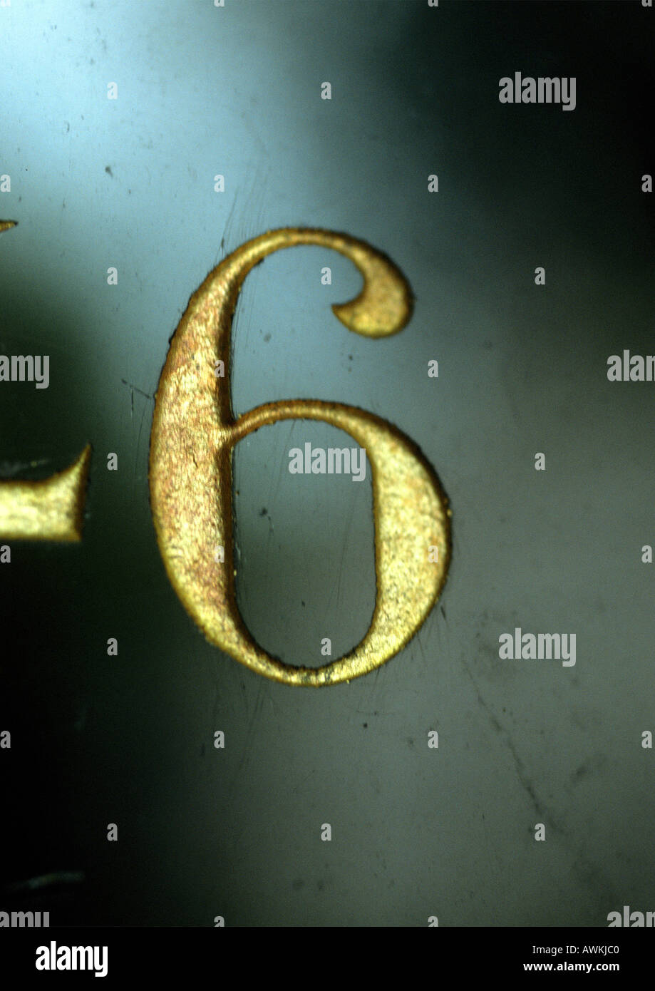 Number 6s hi-res stock photography and images - Alamy