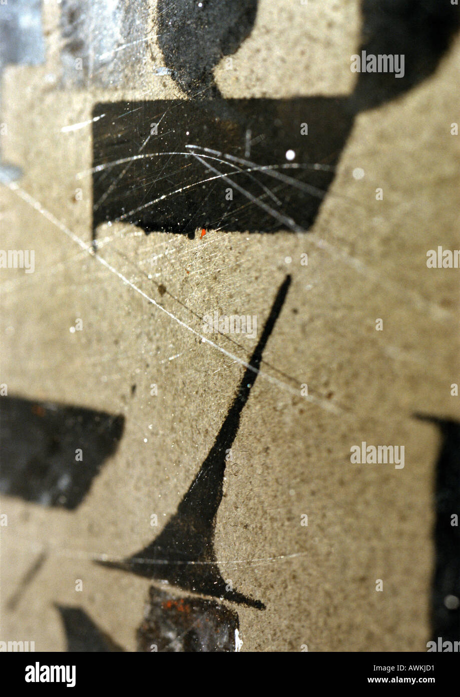 Stencils stenciled hi-res stock photography and images - Alamy