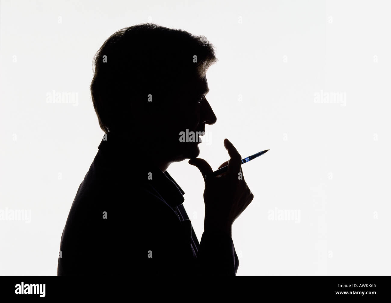 Profile silhouette hi-res stock photography and images - Alamy