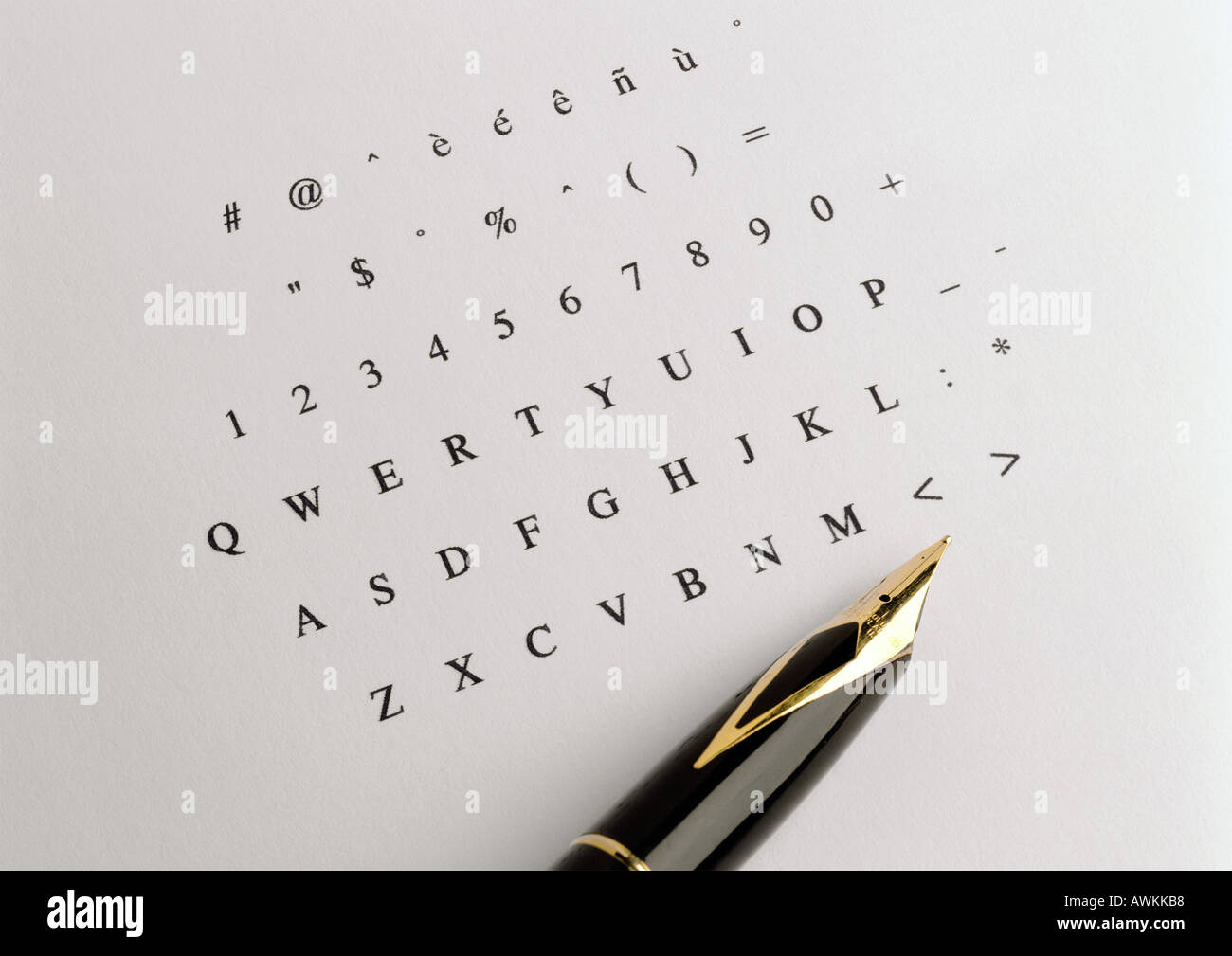 calligraphy pen letters