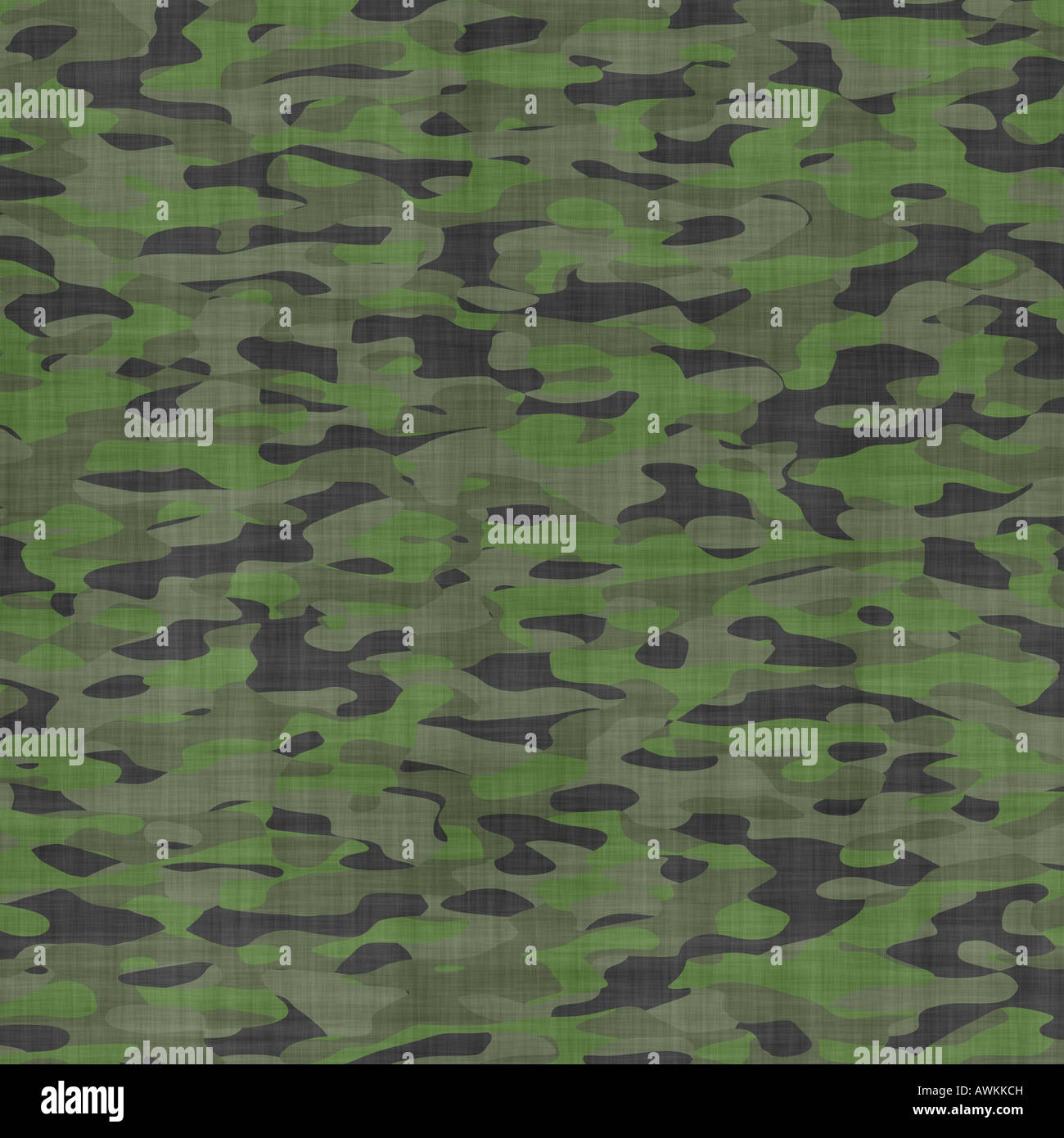 large background image of dark green jungle camouflage material Stock Photo