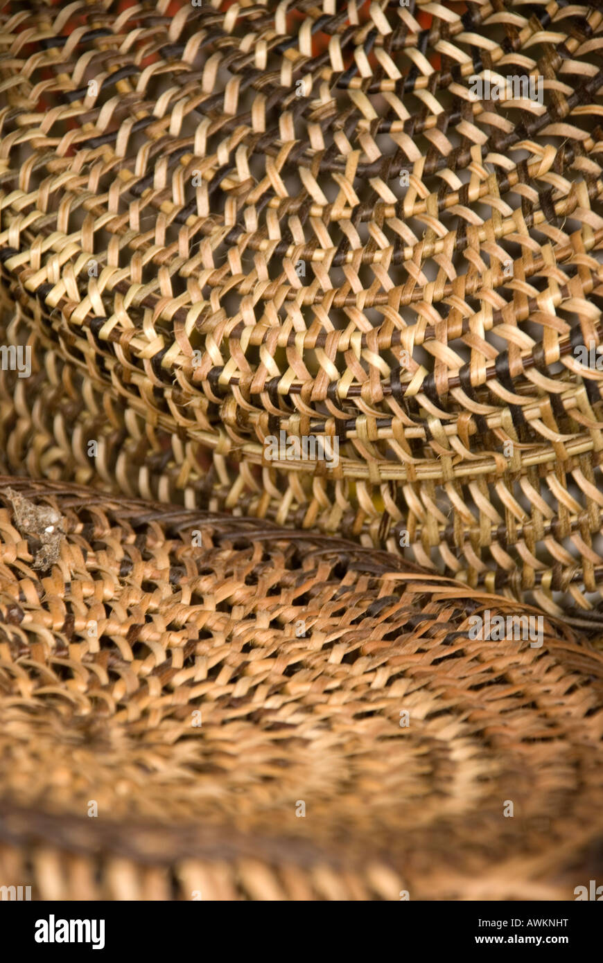 philippines island siquijor town basketry in market Stock Photo