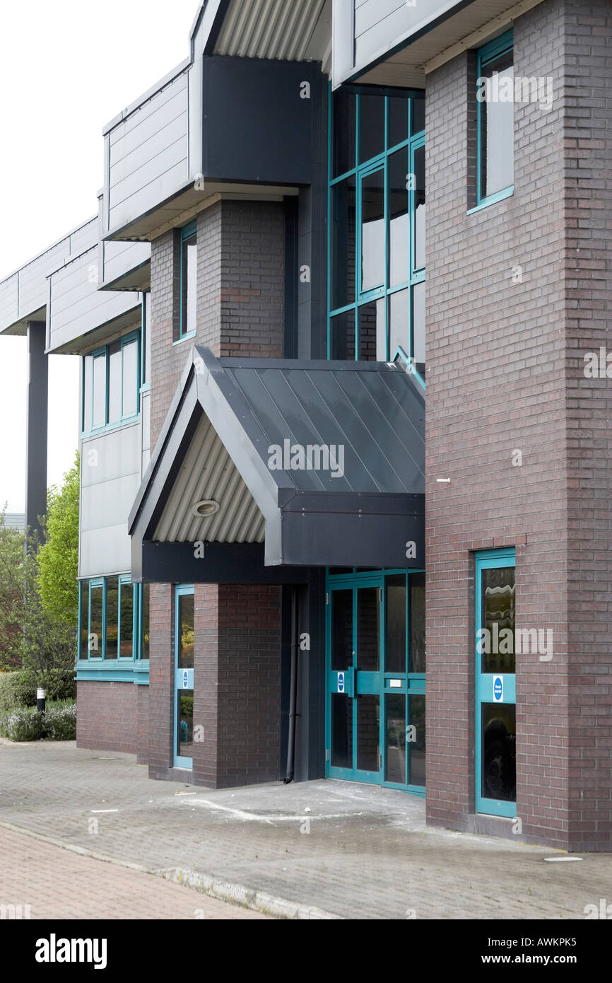 Front of office and warehouse building in western England UK Stock Photo