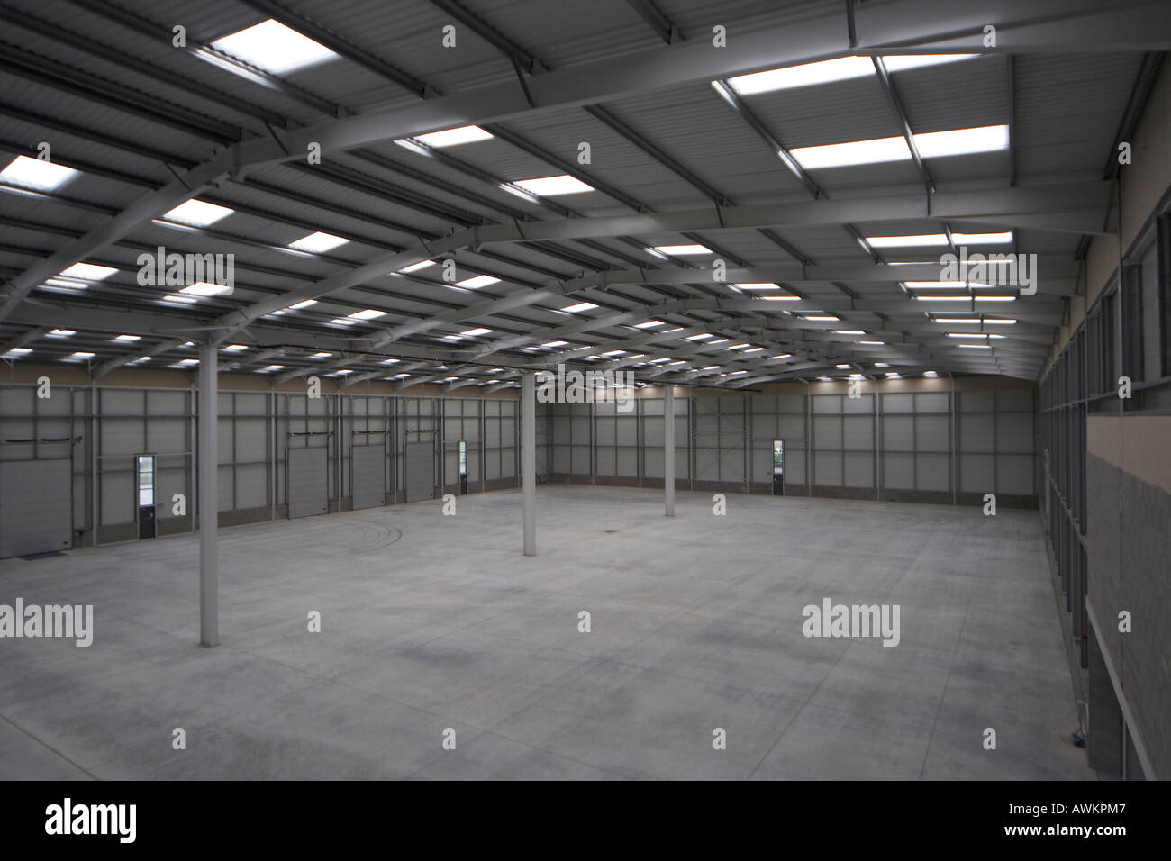 Large interior space of office and warehouse building in western England UK Stock Photo