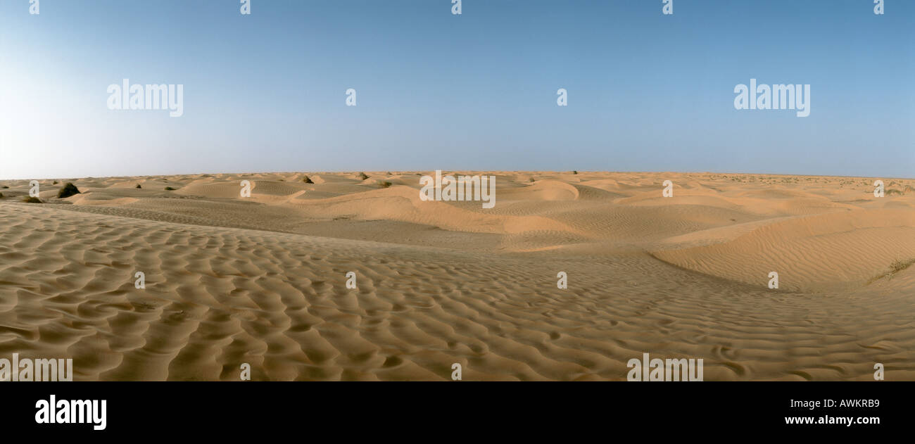 Tunisia, desert, panoramic view Stock Photo