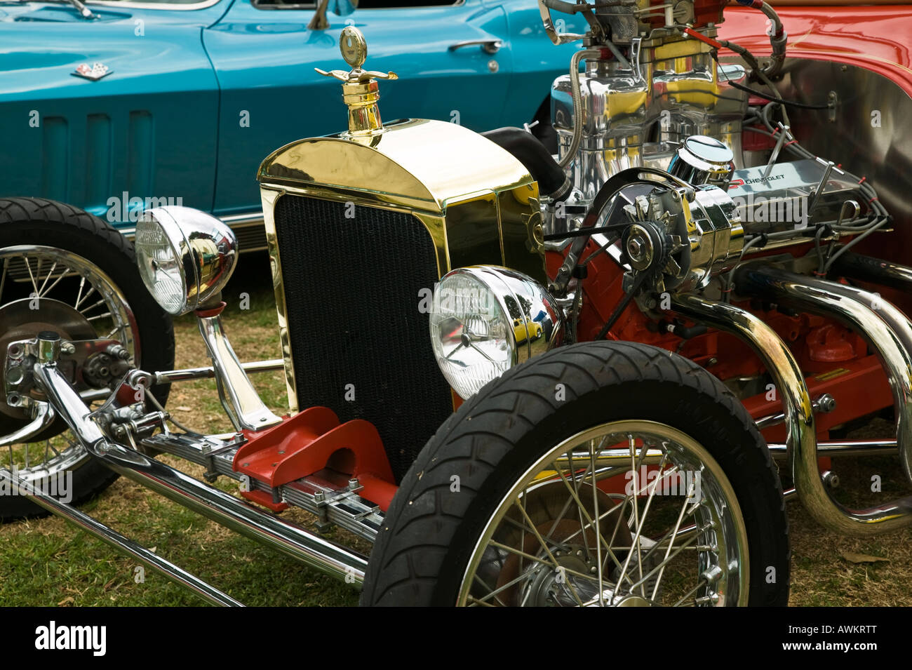 Antique Car Show Embarcadero Park, San Diego, California, USA Stock