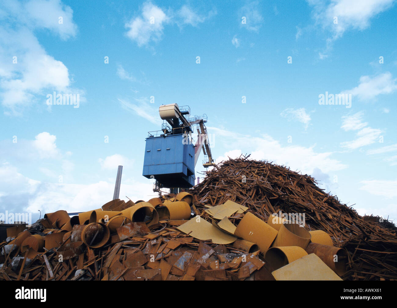 Pile of scrap iron Stock Photo Alamy