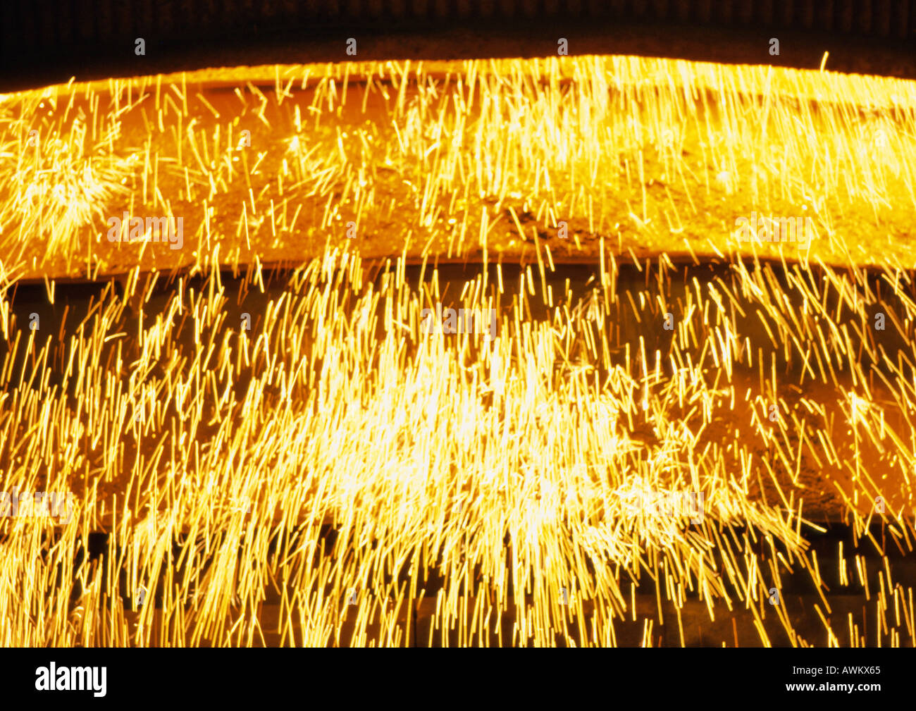 Sparks, close-up Stock Photo