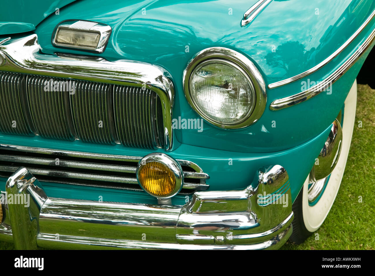 Mercury Woody Antique Car Show Embarcadero Park, San Diego, California, USA Stock Photo