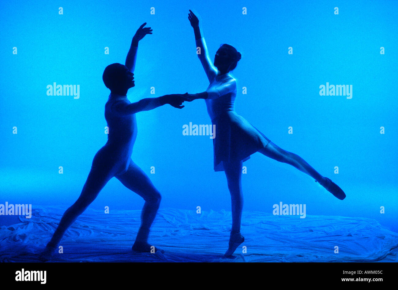 Male and female ballet dancers Stock Photo Alamy