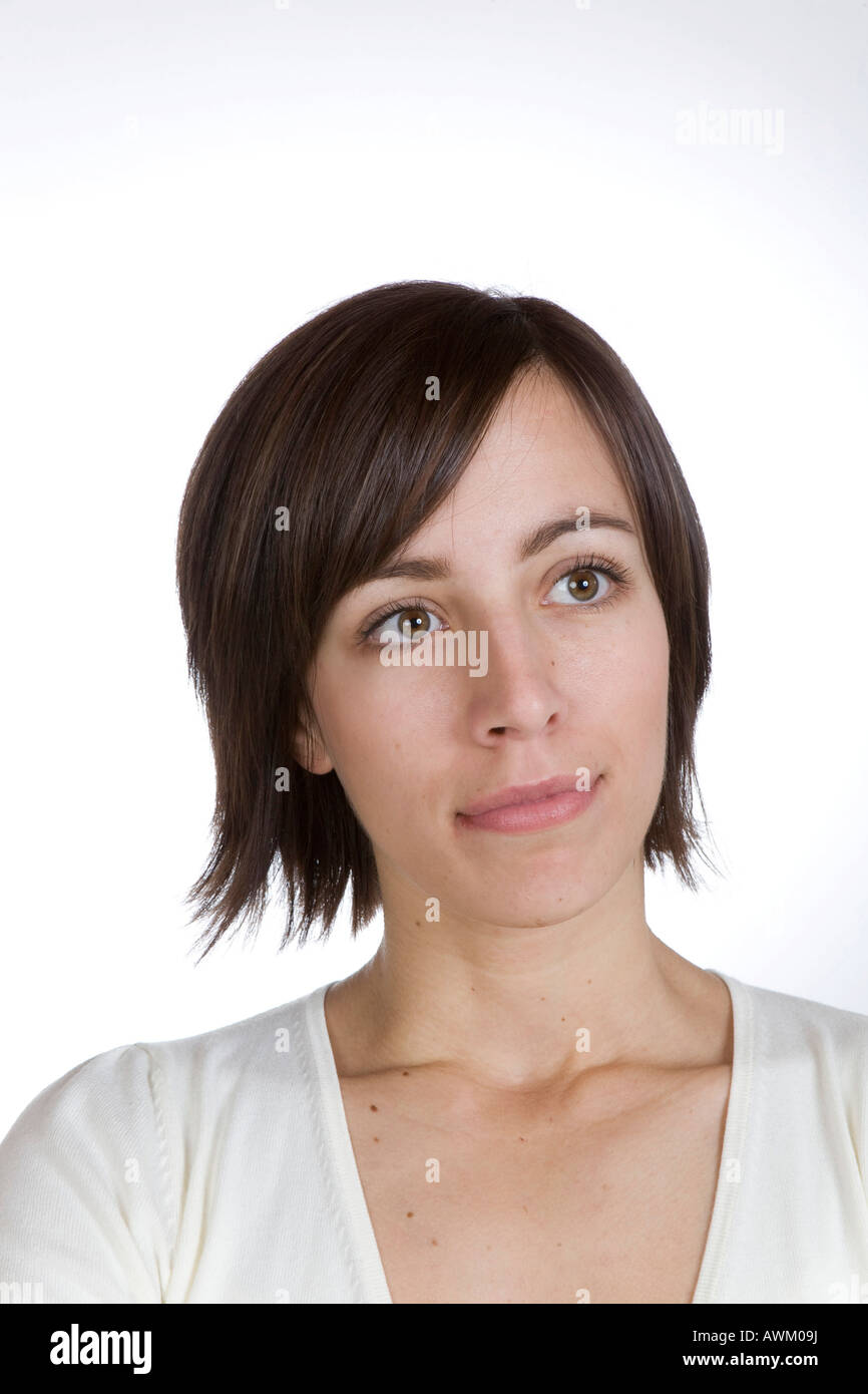Young woman, dreamy Stock Photo