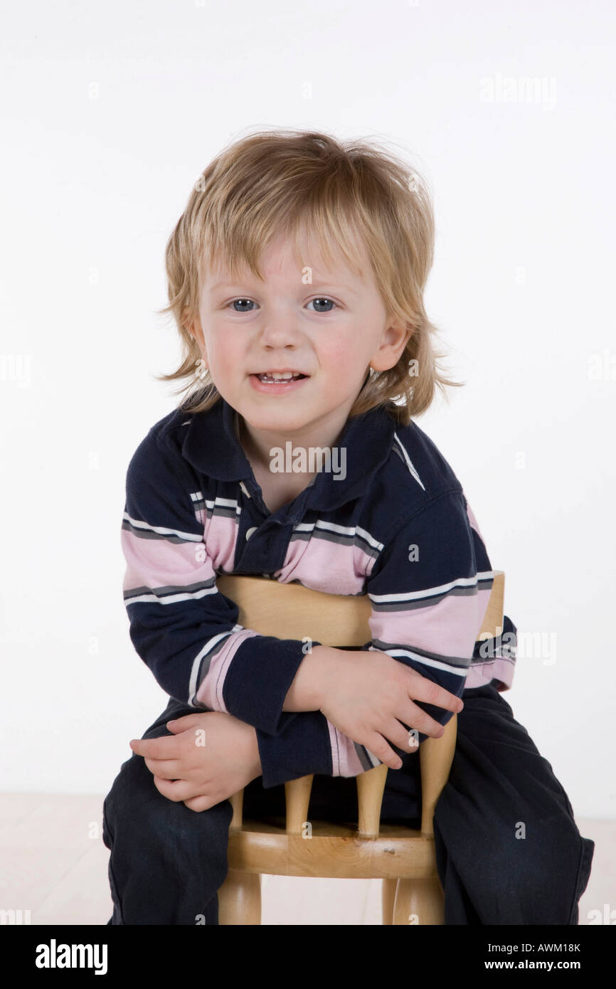Boy, 2 years old, portrait Stock Photo