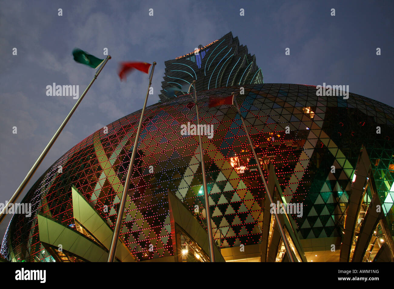 Grand Lisboa Casino, Macau Stock Photo