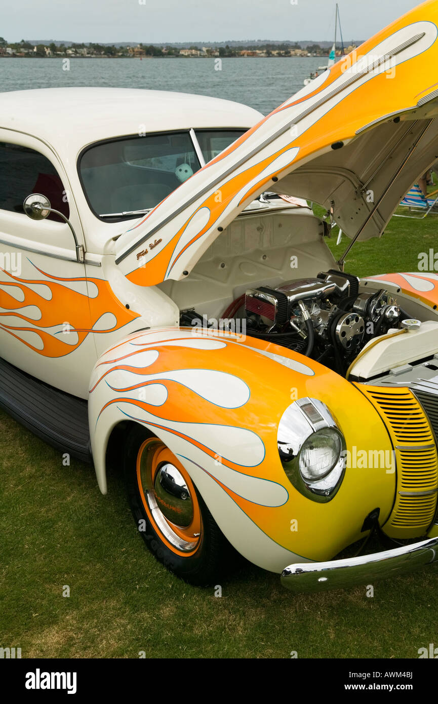 Antique Car Show Embarcadero Park, San Diego, California, USA Stock