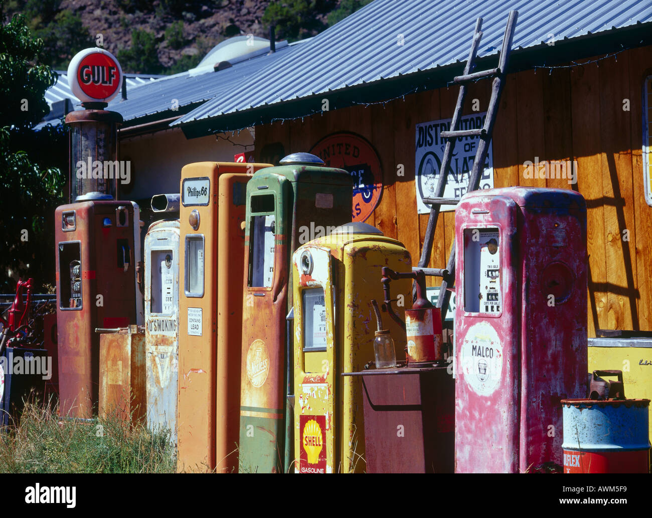 Historical gasoline pumps hi-res stock photography and