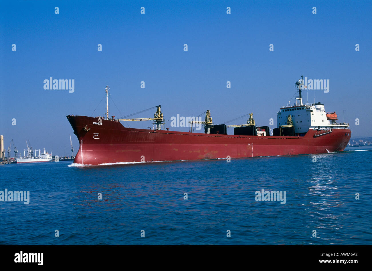 Container ship in sea Stock Photo - Alamy