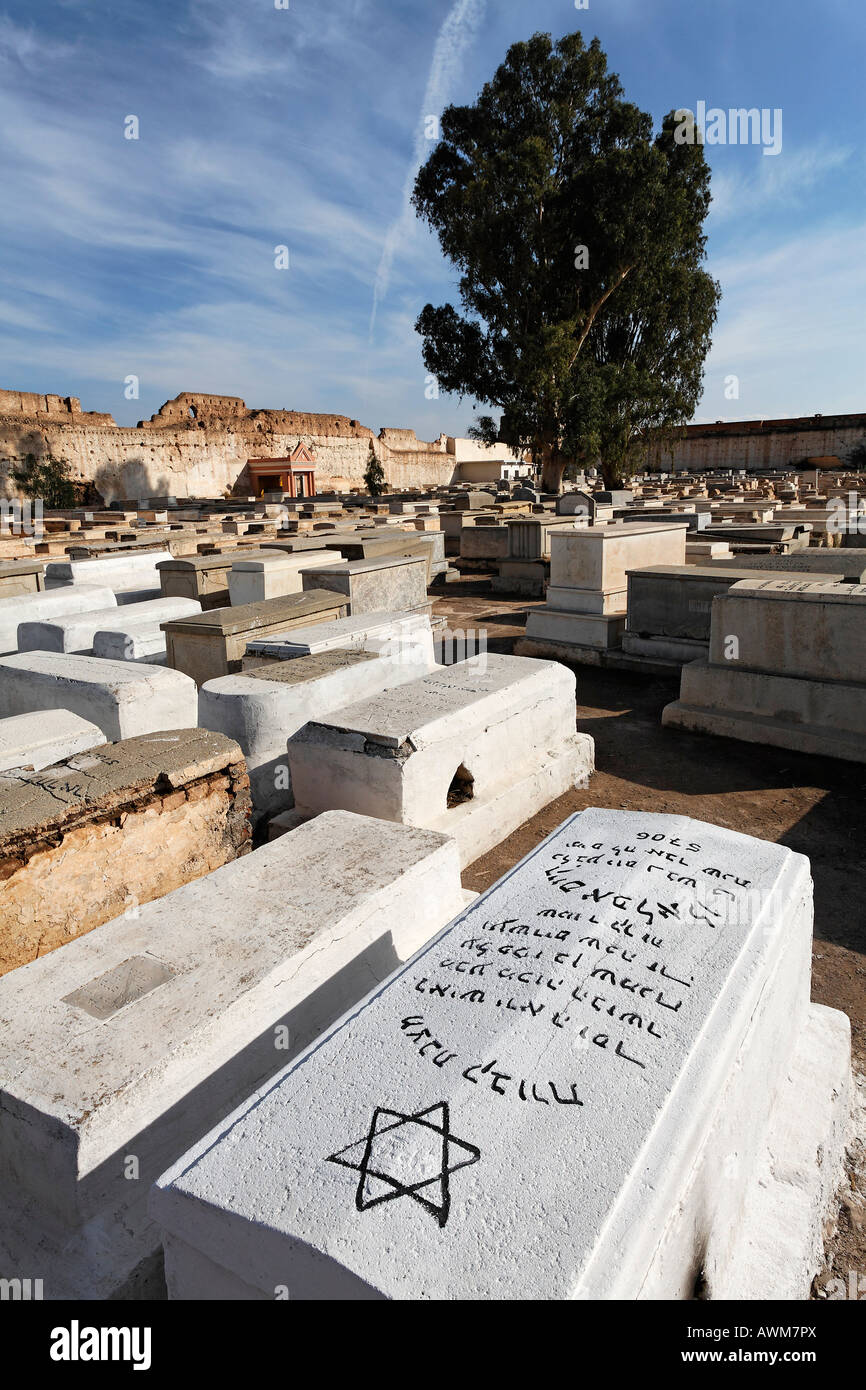 Gravestone with Hebrew inscription and Star of David, old Jewish ...