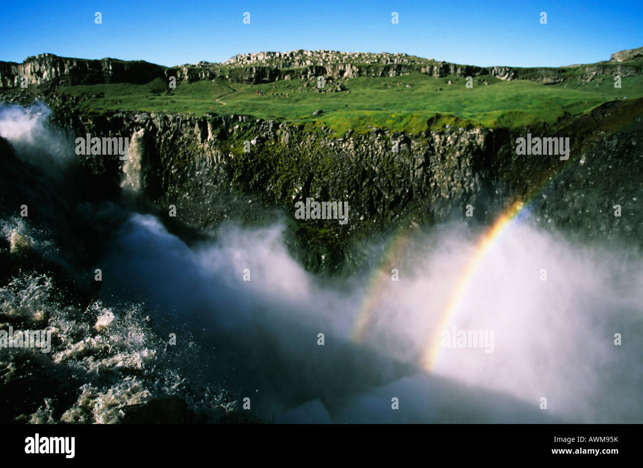 Dettifoss Waterfall, Iceland, Atlantic Ocean Stock Photo
