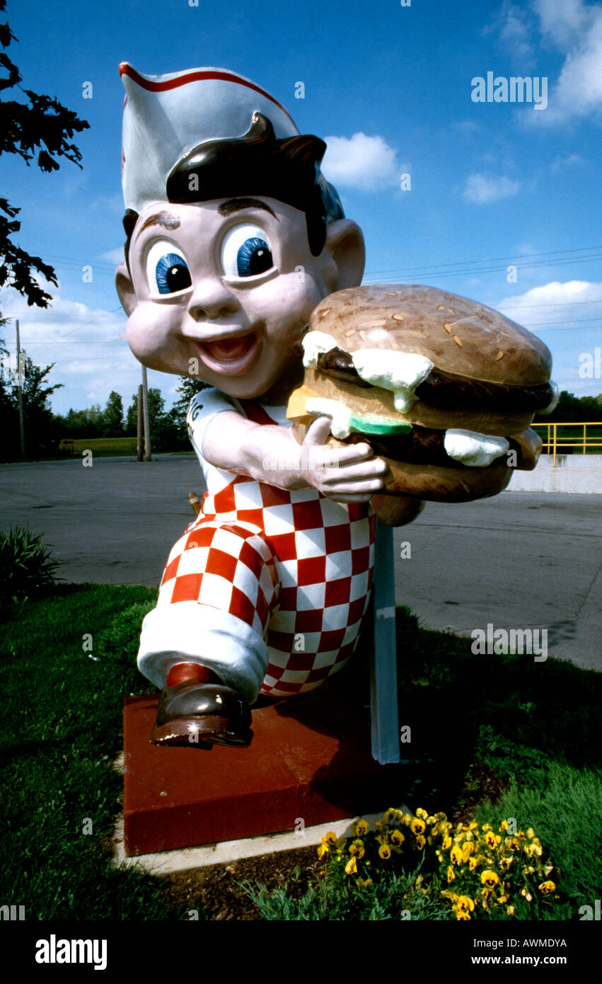 Big Boy burger outlet figure in USA Stock Photo Alamy