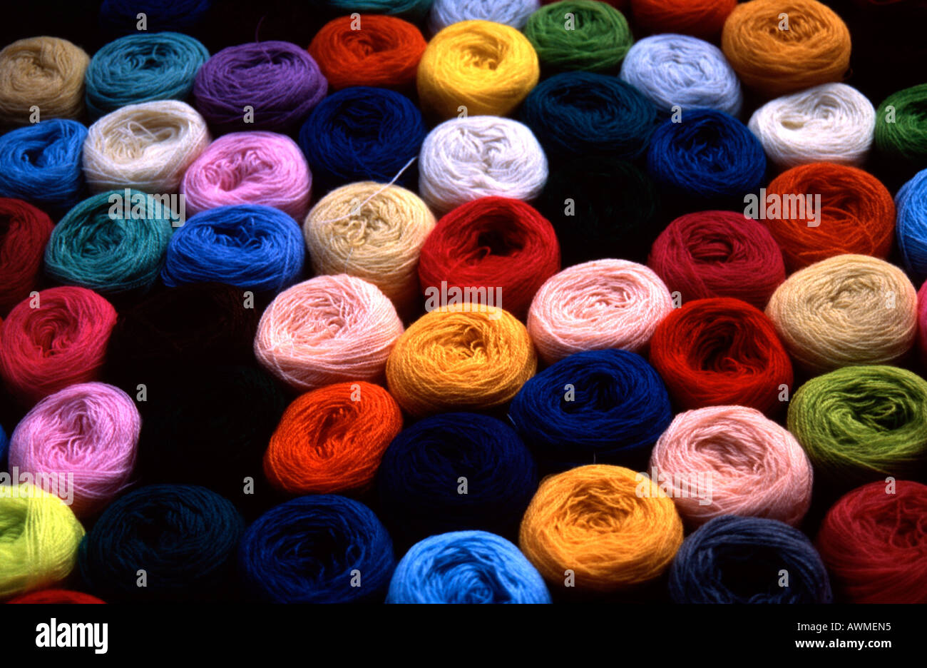 Wool in market Stock Photo Alamy