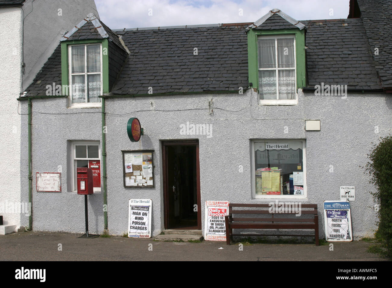 The Post Office at Arisaig on the road to the Isles near Mallaig