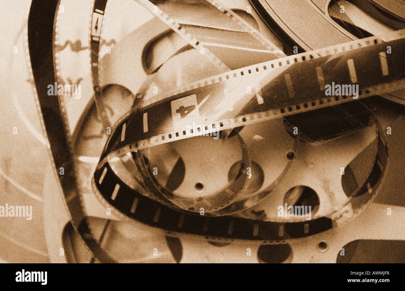 Film reel from above hi-res stock photography and images - Alamy