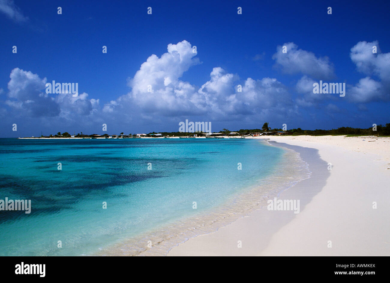 Cayo Crasqui Island, Islas Los Roques, Venezuela, Caribbean Stock Photo