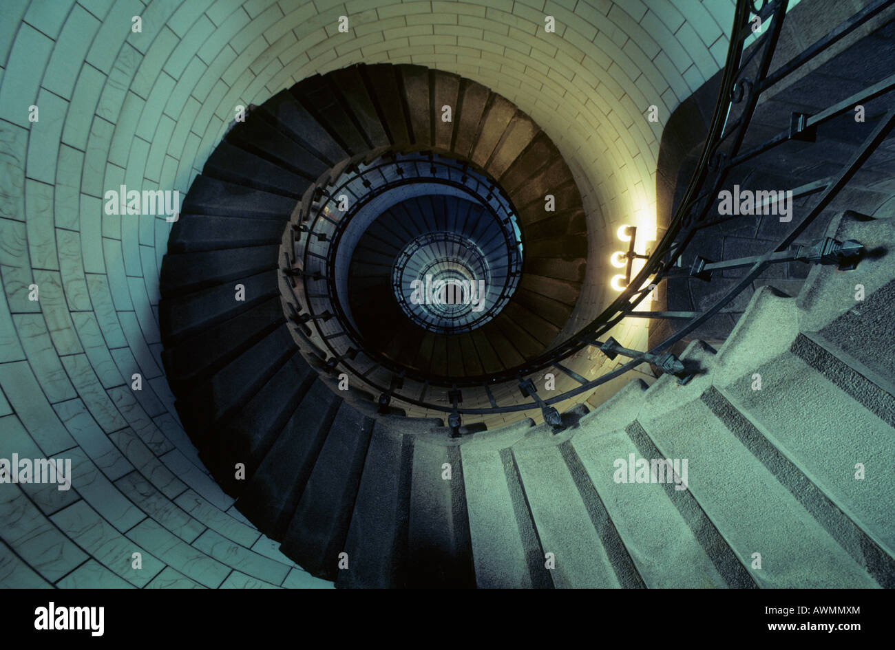 Downward spiral spiral staircase in hi-res stock photography and images ...