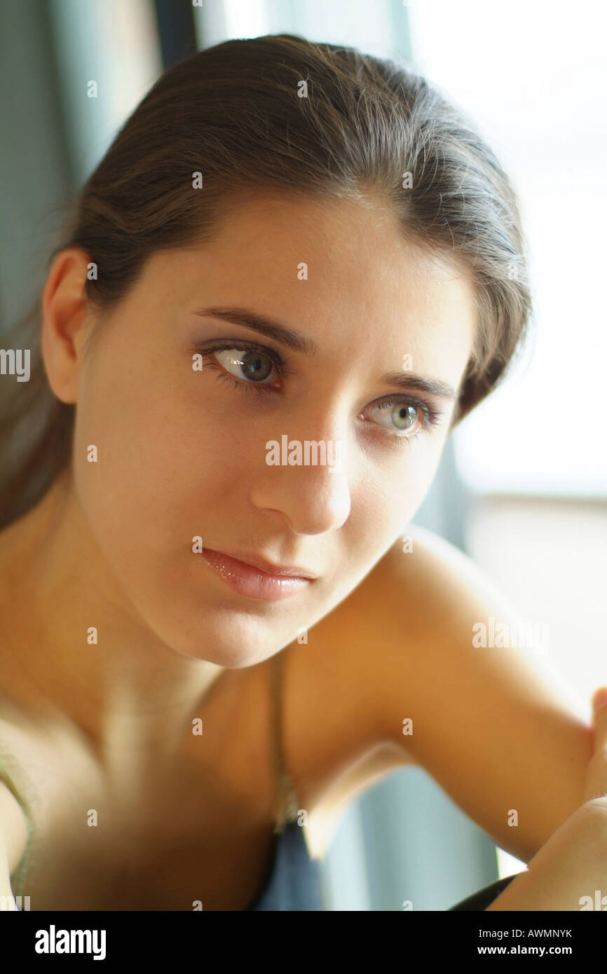 Portrait of a young woman in sports clothes Stock Photo