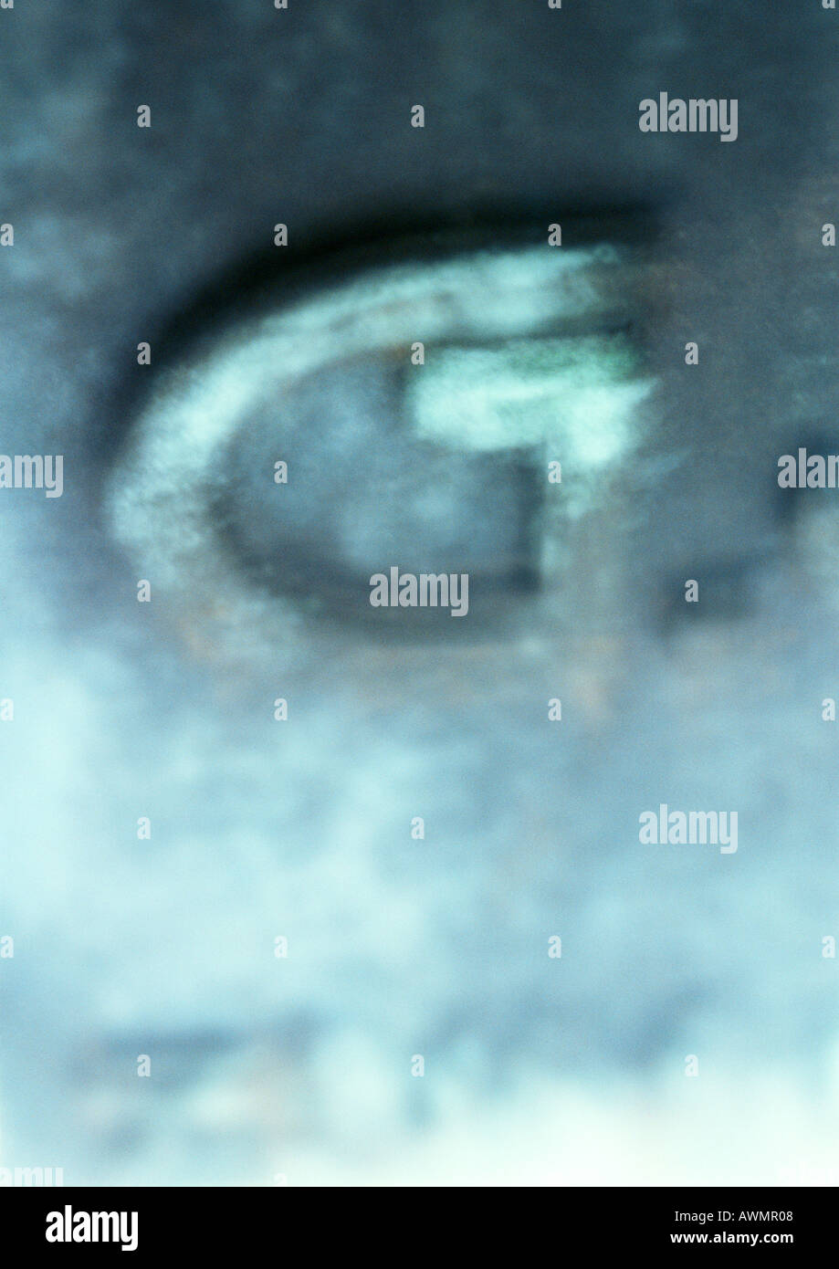 Letter G, close-up, blurred Stock Photo - Alamy