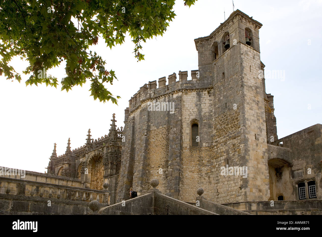 Convento de Christo or Convent of Christ once the headquarters of The Order of the Knights Templar. Stock Photo