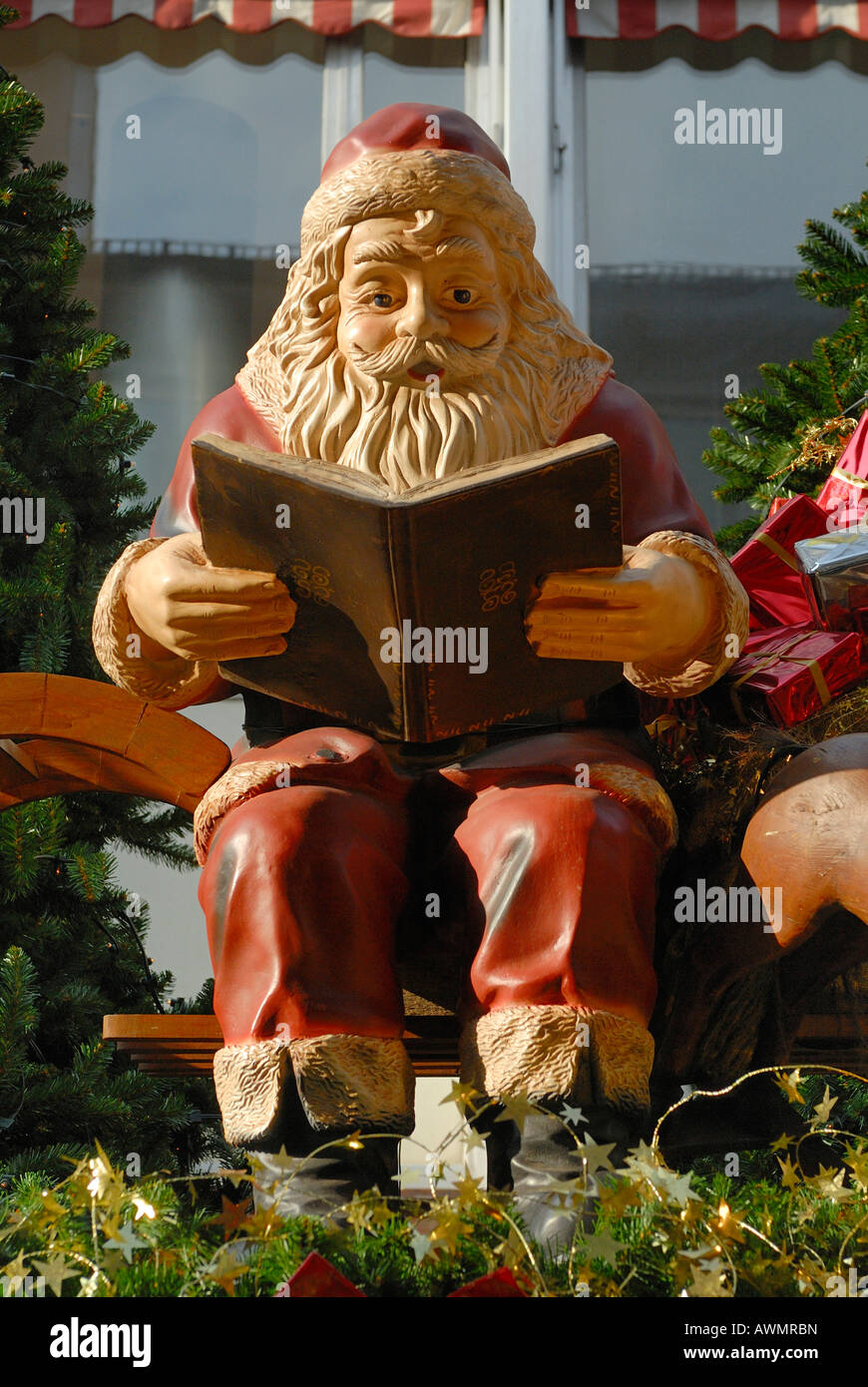 A santa Claus made of plastic - Germany, Europe. Stock Photo